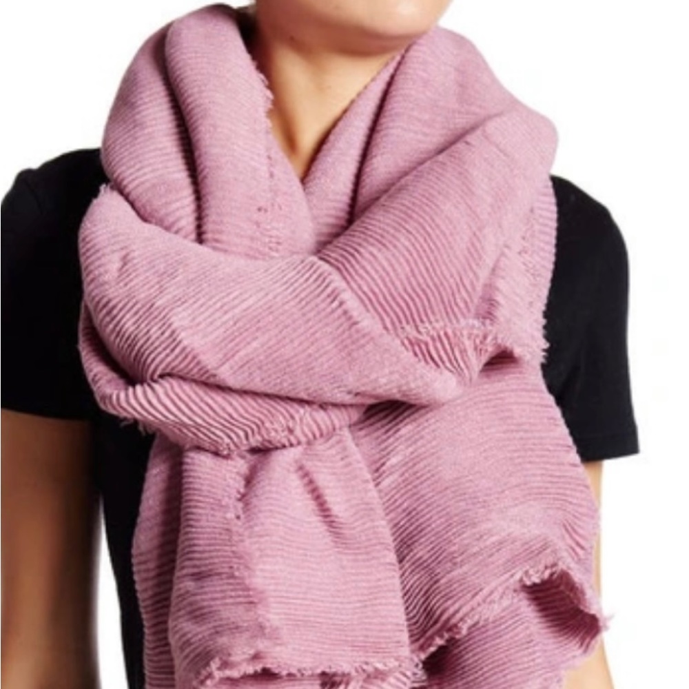 Orchid Haze- Modena Oversized Pleated Blanket Scarf